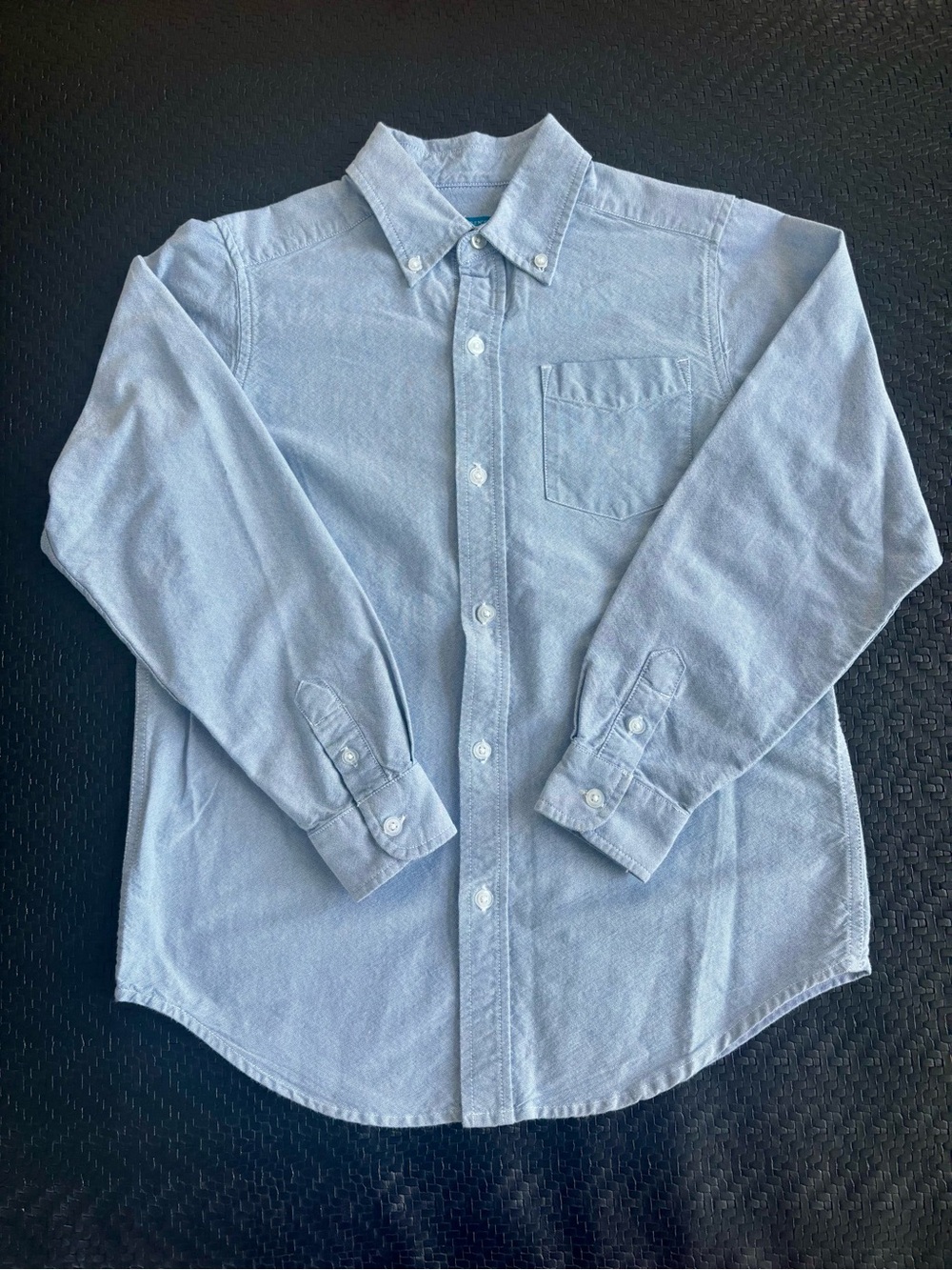 Boys children’s place Long-Sleeve Button-Down Shirt in Light Blue 100% cotton